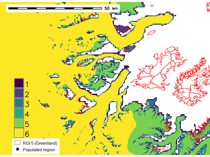 Map of overlapping masks near the Geike Plateau, Greenland